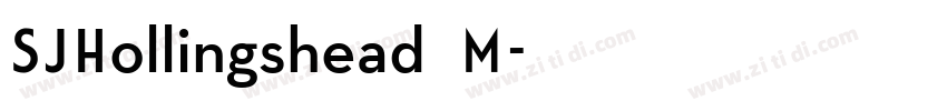 SJHollingshead M字体转换